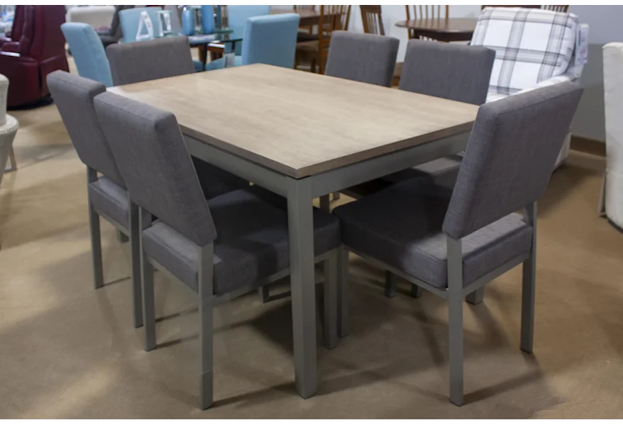 Zenith Table and 6 Chairs by Amisco at Esprit Decor Home Furnishings